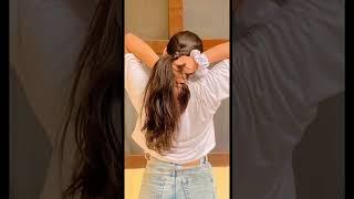 School hairstyle for long hair #hairstyle #schoolhairstyles #longhair #openhair #1million