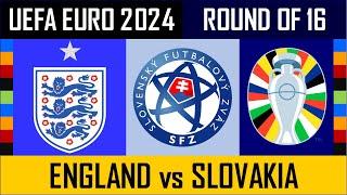 Prediction: ENGLAND vs SLOVAKIA -  Round of 16 - Euro 2024