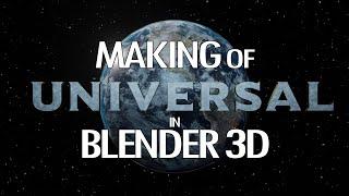 Blender 3D Tutorial: Making of Universal Logo in Blender 3D 2.8X