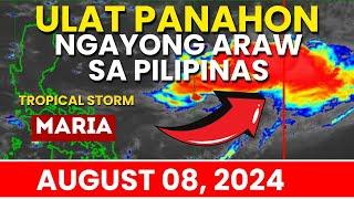 Ulat Panahon Ngayong Araw Sa Pilipinas August 08, 2024 | Pagasa Weather Update Today