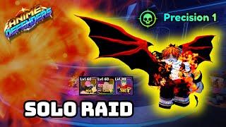 SOLO Raid with FLAME DRAGON GOD (EVOLVED) / NATSU in Anime Defenders Roblox 