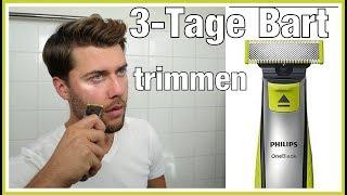 3 TAGE BART TRIMMEN mit dem Philips OneBlade Pro Rasierer