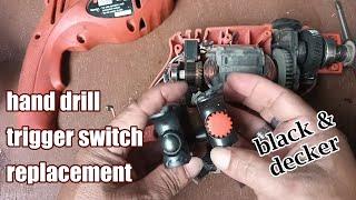 replacing the trigger switch on a hand drill / pagpapalit ng trigger switch sa isang hand drill