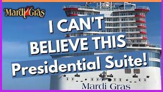 UNREAL CARNIVAL MARDI GRAS EXCEL PRESIDENTIAL SUITE | CARNIVAL MARDI GRAS STATEROOM 17209