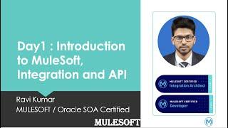 Day1 : Introduction of Mulesoft, Integration and API