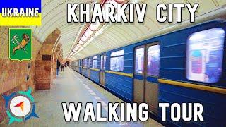 Kharkiv, Ukraine - Walking Tour in Kharkiv Metro - Ukraine 4K