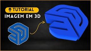 COMO FAZER LOGO EM 3D? • IMAGEM para 3D com SKETCHUP