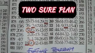 FORTUNE THURSDAY LOTTO TWO SURE POSITION PLAN SET  ((18TH JULY 2024))