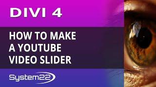 Divi 4 How To Make A YouTube Video Slider