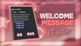 How to make a CUTE WELCOME MESSAGE on Discord on SLASH COMMANDS! 