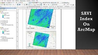 SAVI (Soil Adjusted Vegetation Index) Of Landsat#7 Data II On ArcMap