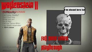 Mein Leben Full Playthrough- Wolfenstein II (No Cutscenes and no Prep before beginning it)