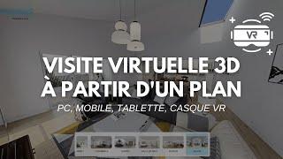 Visite virtuelle sur plan - 3D - 360° - Réalité virtuelle - VR Immobilier