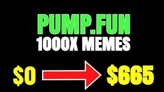How To Find 10X Meme Coins on PUMP.FUN (Uncut strategy session)