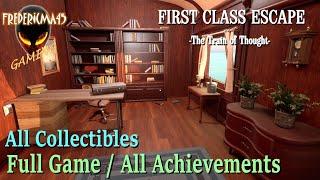 First Class Escape: The Train of Thought FULL GAME Walkthrough / ALL ACHIEVEMENTS - All Collectibles