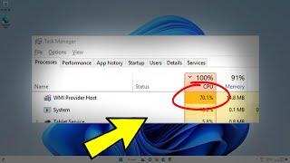 Stop WMI Provider Host From using High CPU Usage in Windows 11 / 10 / 8 / 7 | Fix WmiPrvSE.exe 