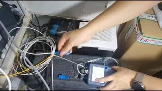 FTTH OTDR testing,mini OTDR, hand held OTDR/ how to find the fiber internet broken point