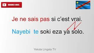 Apprendre le Lingala dans des phrases simples, LINGALA langue de KINSHASA/R.D CONGO, et français.