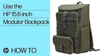 How to use the HP 15.6-inch Modular Laptop Backpack | HP Support