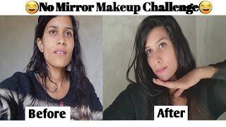Ohh No Ye Kya Kar Diya MaineBehind The Scenes OfThakur Shivani Vlogs #no mirror makeup challenge