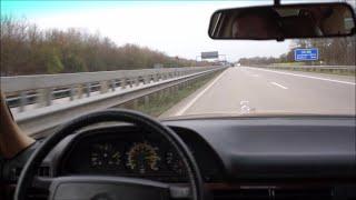 1987 Mercedes-Benz 300 SDL TURBO - W126 - OM603A-Turbodiesel - Autobahn-Bewegungsfahrt