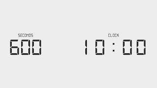 10 Minutes Digital Countdown Clock | 600 Seconds Timer