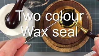 Two colour wax seal