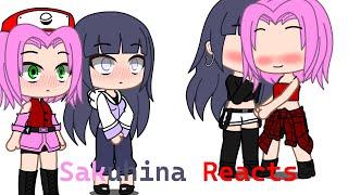 Sakura and Hinata React to Sakuhina (13+) Yuri AU