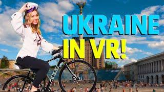 Biking through Ukraine in VR! Virtual biking tour with VZFit on Quest 2