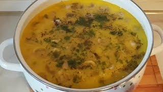 Сырный суп с грибами, цыганка готовит. Перезалив. Gipsy cuisine.