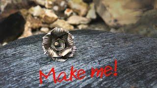Metalsmith tutorials~forming and texturing layered silver flowers~Wubbers Hammers~LPF Purple Puncher