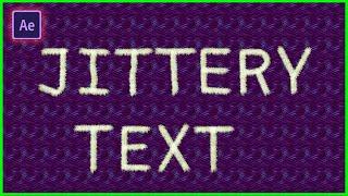 Jitter Text in After Effects