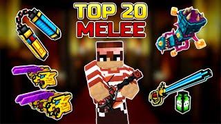 Top 20 MELEE WEAPONS in Pixel Gun 3D [Updated List] May 2023