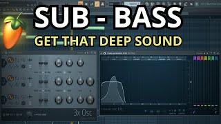 How To Make SUB-BASS in FL Studio (with 3xOsc)
