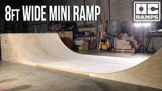 8ft wide Mini Ramp Halfpipe Skateboarding by OC Ramps