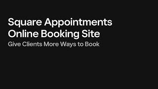 Square Appointments   Online Booking