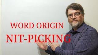 English Tutor Nick P Word Origins (9) Nit-Picking