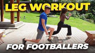 7 Minute Bodyweight Leg Workout for Footballers (Follow Along)