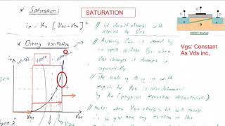 MOSFET Fundamentals PART 3  Saturation mode