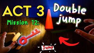 Hello Neighbor Act 3 Red Key Room Walkthrough | Mission 12 (Double Jump Ability)