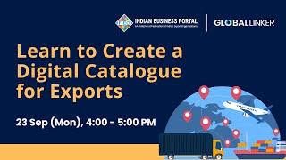 Learn to Create a Digital Catalogue for Your Export Business - 23 September 2024