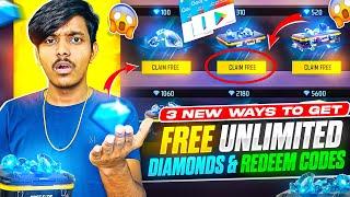 3 WAYS TO GET FREE UNLIMITED GOOGLE REDEEM CODE & DIAMONDS 2024 TRICK || GARENA FREE FIRE