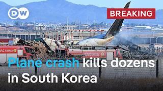 South Korea: Jeju Air plane skidded off runway, killing at least 47 people | DW News