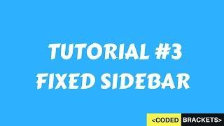 STICKY SIDEBAR USING HTML AND CSS WITH FLEXBOX