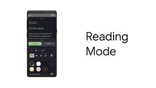 How to use Reading Mode