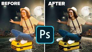 How to perfectly match colors in Photoshop when combining photos.