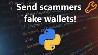 Annoying crypto scammers with python