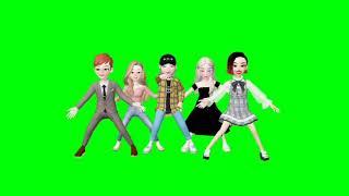 No copyright green screen cartoon dance video | green screen cartoon dance video