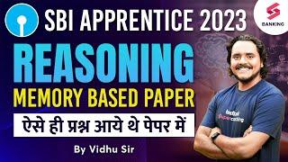 SBI Apprentice 2023 | SBI Apprentice Reasoning Memory Based Paper | 4 December All Shift | Vidhu Sir