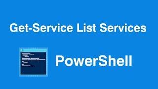 Windows PowerShell Get Service Get Active Running Service List